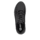 Schwarze Rieker Herren Sneaker Low U0105-00 mit wasserabweisender TEX-Membran. Schuh von oben.