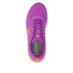 Rosa Rieker Sport Damen Sneaker Low W4101-30. Schuh von oben.
