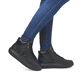 Weiße Rieker Damen Sneaker Low W1202-82 mit ultra leichter und flexibler Sohle. Schuh Außenseite gespiegelt.