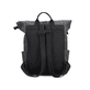 Rieker Rucksack H1549-00 in Grau mit praktischem Rolltop, Reißverschluss und Steckschnalle sowie atmungsaktivem Rückenpolster. Rückseite.