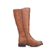 Braune Rieker Damen Hochschaftstiefel Y9193-22 mit wasserabweisender TEX-Membran. Schuh Innenseite.