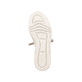 Weiße Rieker Damen Sneaker Low M1926-80 mit einer Schnürung. Schuh Laufsohle.