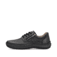Schwarze Rieker Herren Schnürschuhe 03002-00 mit einem Reißverschluss. Schuh Außenseite.