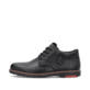 Schwarze Rieker Herren Schnürstiefel 10539-00 aus Glattleder mit Reißverschluss. Schuh Außenseite.
