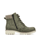 
Staubgraue Rieker Damen Stiefeletten Y9071-40 mit einer Profilsohle mit Blockabsatz. Schuh seitlich schräg