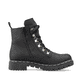 Tiefschwarze Rieker Damen Biker Boots Y2422-00 mit einer robusten Profilsohle. Schuh Innenseite