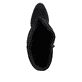 Schwarze Rieker Damen Hochschaftstiefel 74192-00 mit gerafftem Schaft. Schuh von oben.