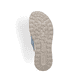 Blaue vegane Rieker Damen Pantoletten 65651-12 mit Rieker Air Sohlenfenster. Schuh Laufsohle.