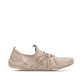 Rosane vegane Rieker Damen Slipper 45260-31, Barfußschuhe mit einem Gummizug. Schuh Innenseite.