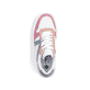 Weiße vegane Rieker Damen Sneaker Low M7814-90 mit einer Schnürung. Schuh von oben.