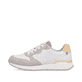 Weiße Rieker Damen Sneaker Low W0600-90 mit einer leichten und griffigen Sohle. Schuh Außenseite.