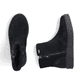 Graublaue Rieker Damen Chelsea Boots X9352-14 mit einer robusten Profilsohle. Schuh Innenseite