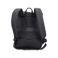 Sac à dos Rieker H5100-01 noir avec fermeture velcro, compartiment rembourré pour ordinateur portable et bretelles ajustable. Arrière.