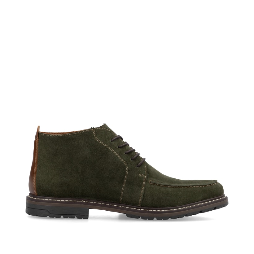 Chaussures à lacets Rieker vertes pour homme 13700-54 avec largeur G 1/2. Intérieur de la chaussure.