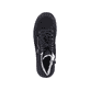 Tiefschwarze Rieker Damen Schnürschuhe L7701-00 mit Schnürung und Reißverschluss. Schuh Laufsohle