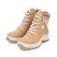 Granitgraue Rieker Damen Schnürstiefel X9335-45 mit Schnürung und Reißverschluss. Schuh Innenseite
