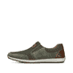 Grüne Rieker Herren Slipper 08869-54 mit einem Gummizug sowie Komfortweite G 1/2. Schuh Außenseite.