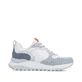 Weißblaue Rieker Damen Sneaker Low W2506-80 mit Schnürung sowie abgesetztem Logo. Schuh Innenseite.