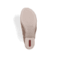 Beige Rieker Damen Sandaletten 64678-62 mit raffinierten Cut-Outs. Schuh Laufsohle.