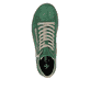 
Smaragdgrüne Rieker Damen Schnürschuhe Z1221-53 mit einer robusten Profilsohle. Schuh von oben