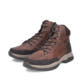 Braune Rieker Herren Schnürstiefel 30212-24 mit wasserabweisender TEX-Membran. Schuhpaar seitlich schräg.
