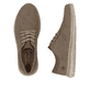 Braune Rieker Herren Schnürschuhe 10405-25 mit der Extraweite H. Schuh von oben, liegend.
