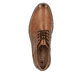 Braune Rieker Herren Schnürschuhe 13523-24 mit modernen Ziernähten. Schuh von oben.