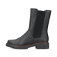 
Tiefschwarze Rieker Damen Chelsea Boots Z3582-00 mit einer schockabsorbierenden Sohle. Schuh Außenseite