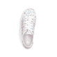 Bunte vegane Rieker Damen Sneaker Low M3926-90 mit einer Schnürung. Schuh von oben.