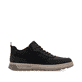 Schwarze Rieker Herren Schnürschuhe 37004-00 mit einem Reißverschluss. Schuh Innenseite.