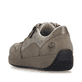 Baskets basses Rieker beiges pour femme N1100-62 avec fermeture éclair. Chaussure vue de dessus.