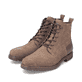 
Sandbraune Rieker Herren Schnürstiefel 13730-64 mit Schnürung und Reißverschluss. Schuhpaar schräg.