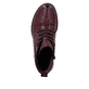 Weinrote Rieker Damen Kurzstiefel 74804-35 aus Glattleder. Schuh von oben.
