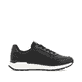 Schwarze Rieker Damen Sneaker Low W0606-00 mit griffiger Sohle sowie Schnürung. Schuh Innenseite.