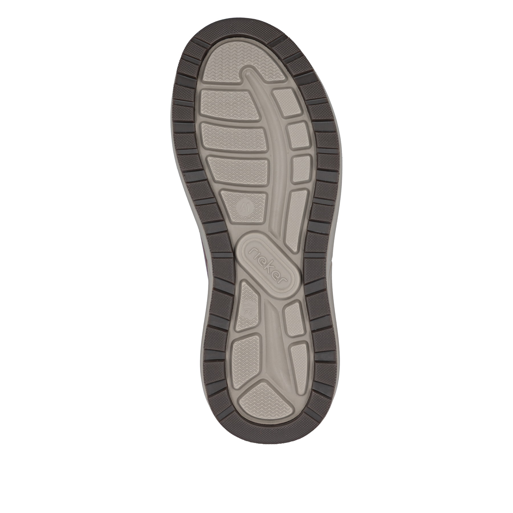 Braune Rieker Herren Slipper 06055-24 aus Glattleder mit einem Gummizug. Schuh Laufsohle.