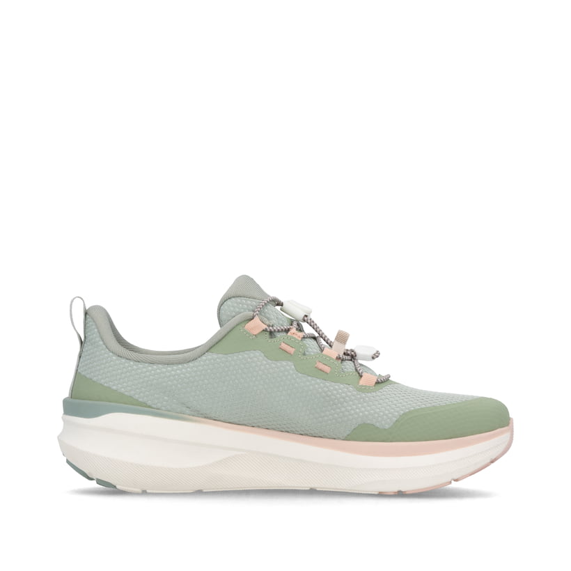 Grüne Rieker Sport Damen Sneaker Low W4300-52. Schuh Innenseite.