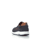 Blaue Rieker Herren Slipper B3450-14 mit einem Gummizug sowie der Extraweite H. Schuh von hinten.