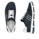 Blaue Rieker Damen Schnürschuhe 42408-14 mit der Extraweite H. Schuh von oben, liegend.