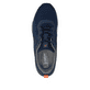 Dunkelblaue Rieker Herren Sneaker Low U1404-14 mit einer Schnürung. Schuh von oben.