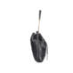 Sac bandoulière Rieker H1023-00 en noir à resserrer avec une chaîne dorée en tant que bandoulière. Ouvert.