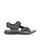 Blaue Rieker Herren Trekkingsandalen 26761-14 mit einem Klettverschluss. Schuh Innenseite.