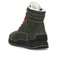 
Graugrüne Rieker Damen Schnürstiefel 51545-54 mit Schnürung und Reißverschluss. Schuh von hinten
