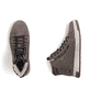 Braune Rieker Herren Sneaker High 36033-24 mit wasserabweisender TEX-Membran. Schuh von oben, liegend.