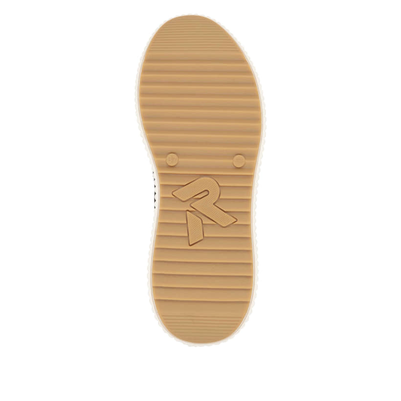 Rosane Rieker Damen Pantoletten W1652-31 mit flexibler und ultra leichter Sohle. Schuh Außenseite gespiegelt.