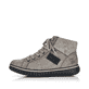 Graue Rieker Damen Schnürstiefel Z4230-40 mit wasserabweisender TEX-Membran. Schuh Außenseite.