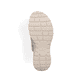 Beige Rieker Damen Pantoletten V8583-90 mit einem Klettverschluss. Schuh Laufsohle.