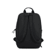 Rieker Rucksack H1655-00 in Schwarz mit mattem Finish, Innenfach und Handyfach. Rückseite.