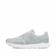 Graue Rieker Herren Sneaker Low 09100-40 mit Schnürung sowie abgesetztem Logo. Schuh Außenseite.