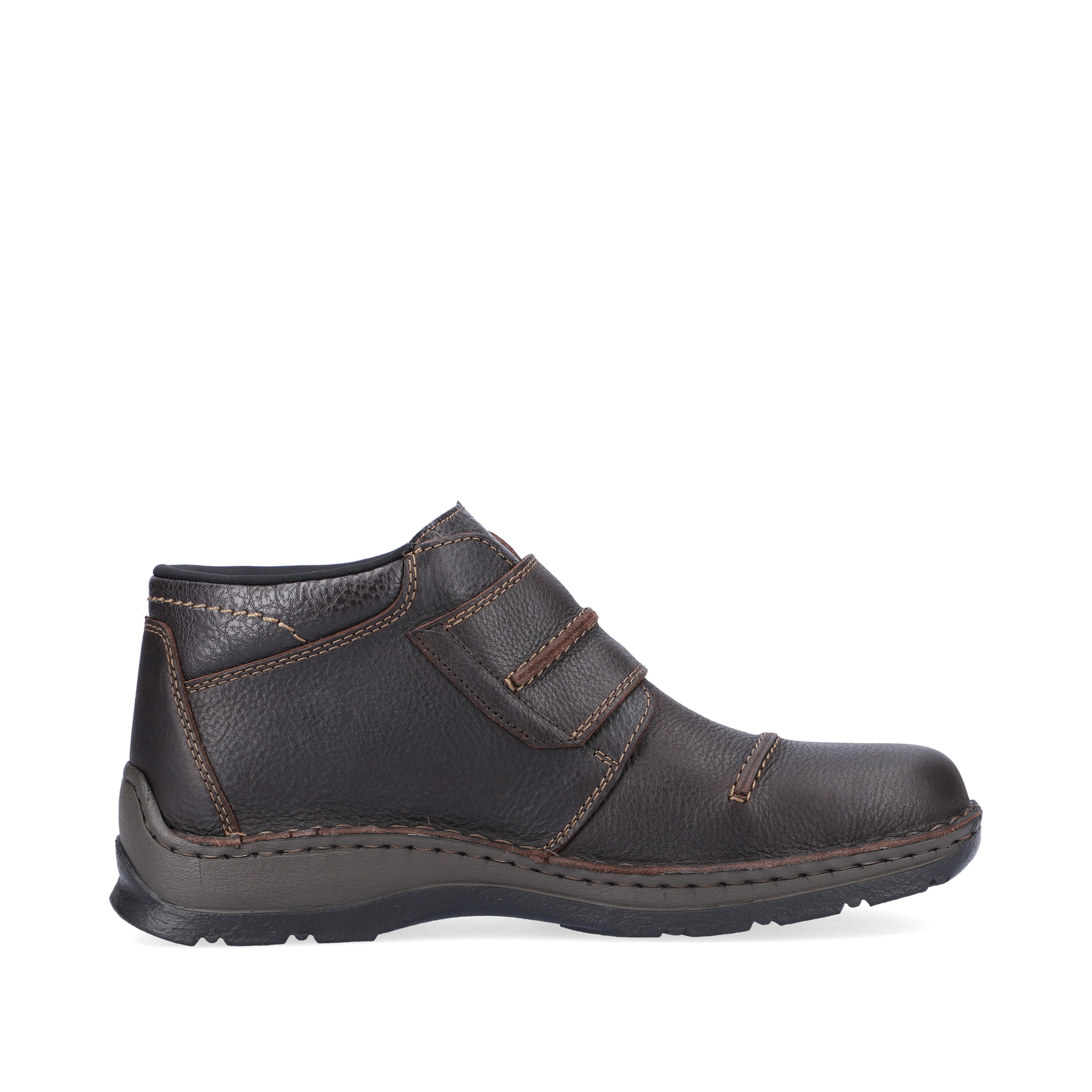 Espressobraune Rieker Herren Kurzstiefel 05367-25 mit einer schockabsorbierenden Sohle. Schuh Innenseite