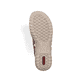Bronzene Rieker Damen Riemchensandalen 60462-90 mit einem Klettverschluss. Schuh Laufsohle.